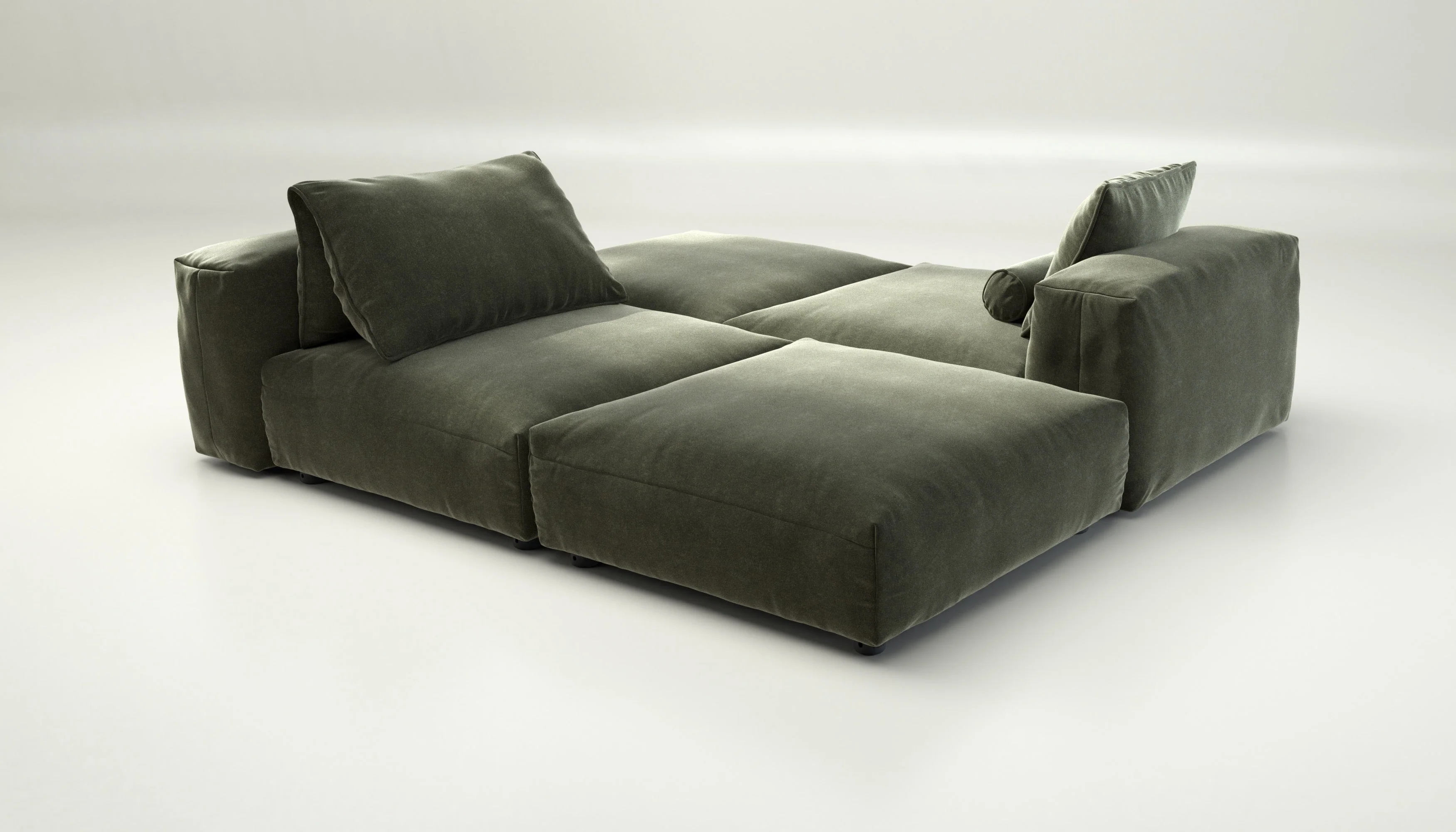 vetsak | Sofa Set 08 - Daybed - Suave - Pine | Modulaire Sofa | 6 Zits | Outdoor Island | Double lounger - Image 3