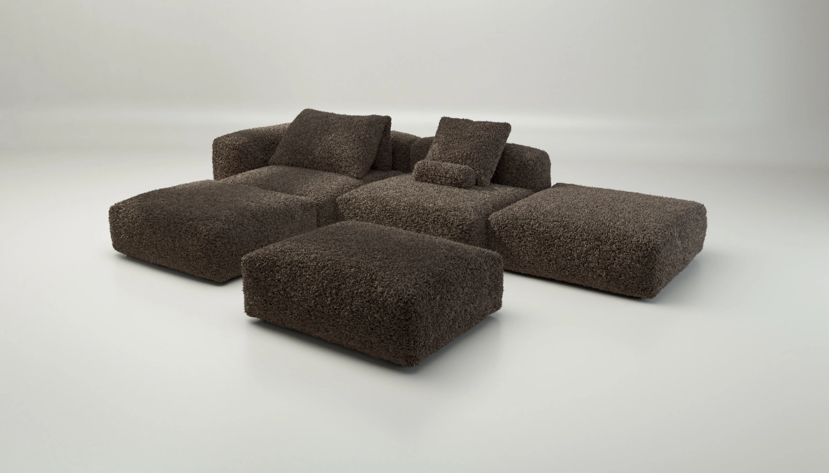 vetsak | Sofa Set 09 - The Island - Doodle - Cacao | Modulaire Sofa | 7 Zits | Sofa Island - Image 3