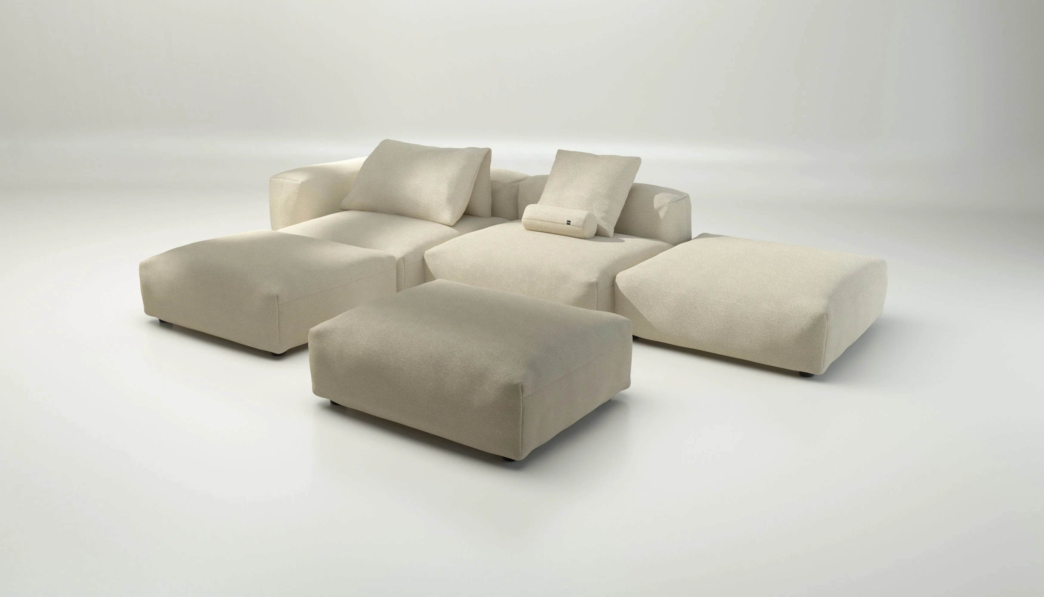 vetsak | Sofa Set 09 - The Island - Loop Loop - Duna | Modulaire Sofa | 7 Zits | Sofa Island - Image 4