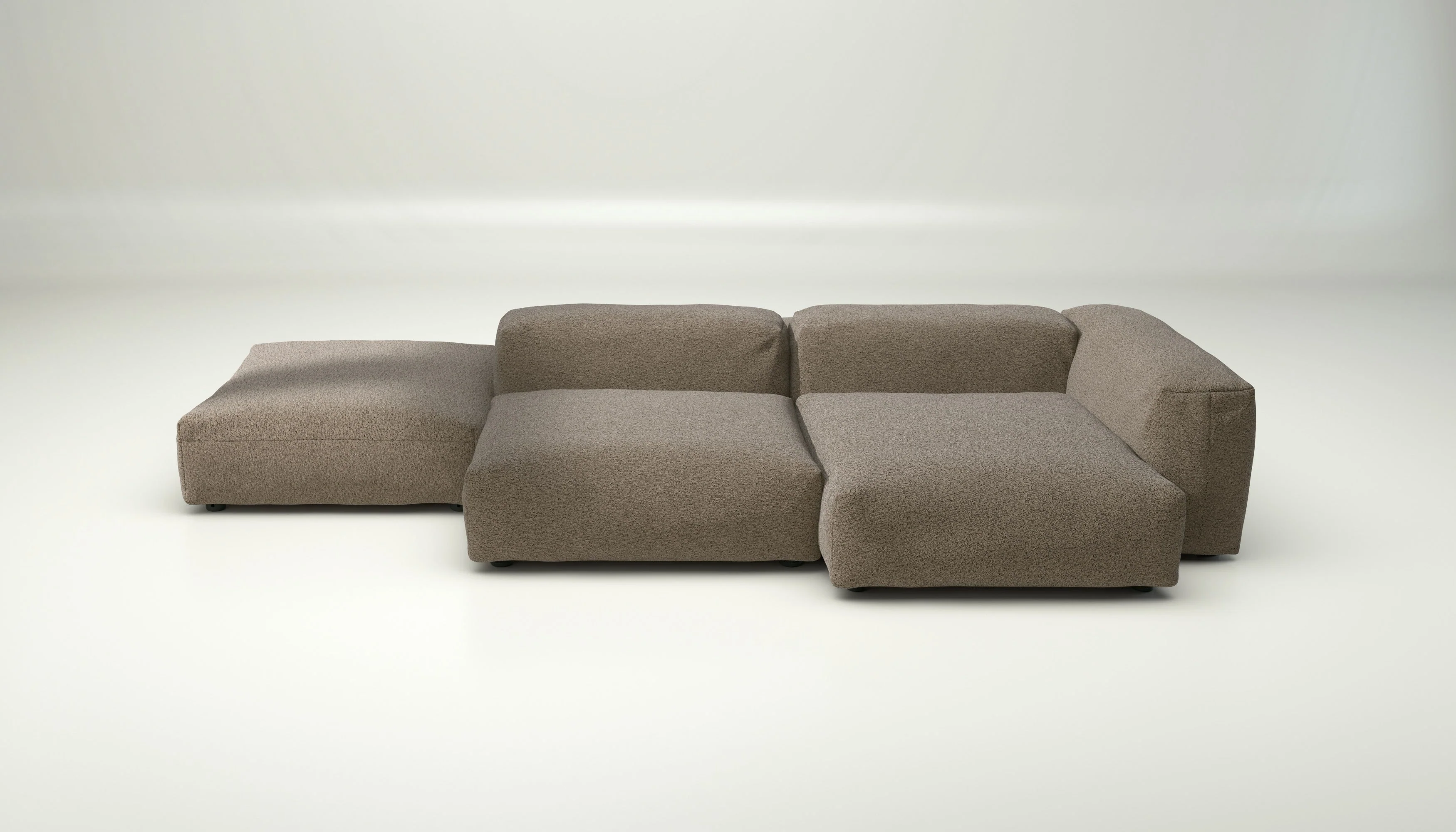 vetsak | Sofa Set 09 - The Island - Loop Loop - Taupe | Modulaire Sofa | 7 Zits | Sofa Island - Image 2