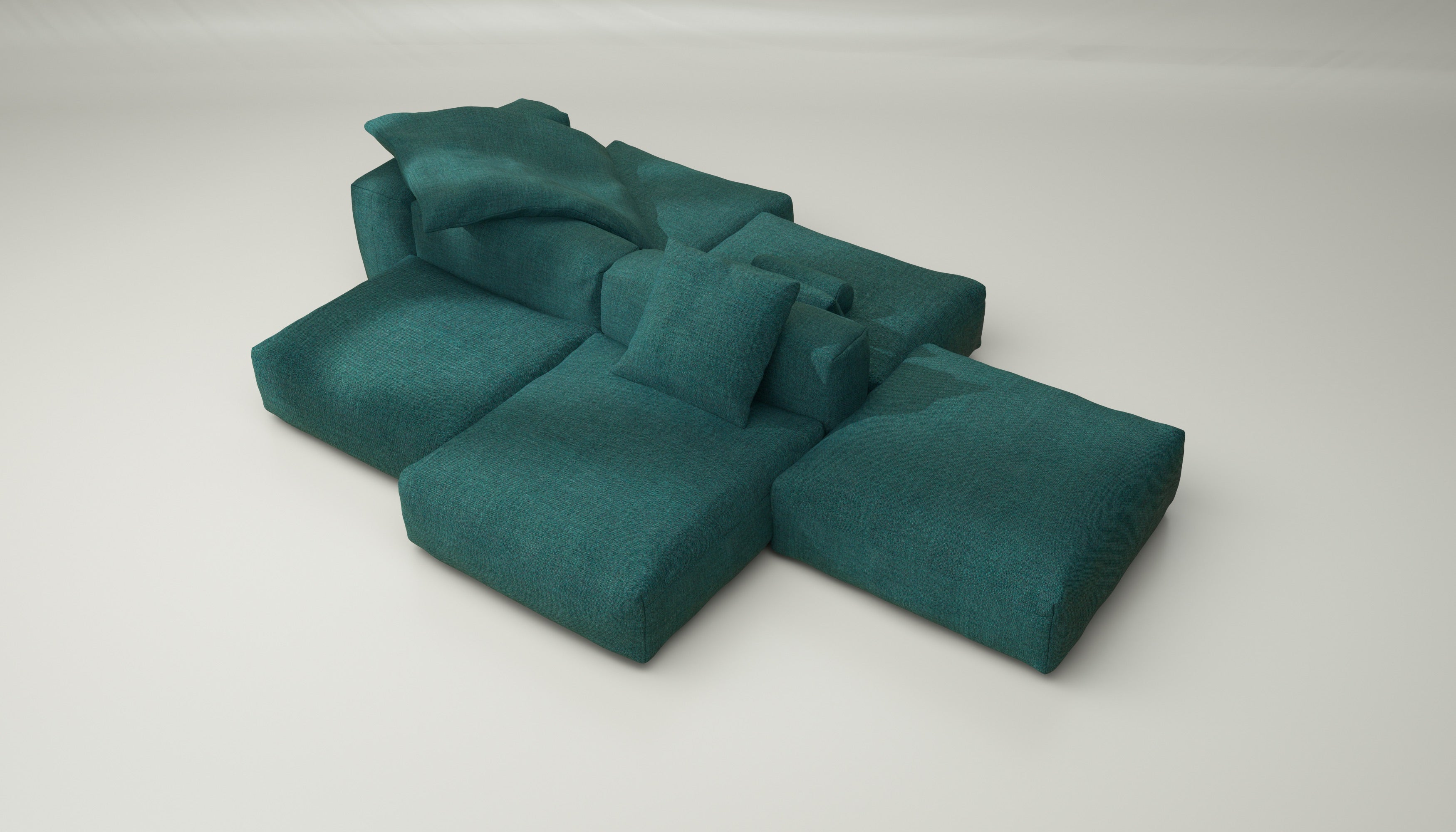 vetsak | Sofa Set 09 - The Island - Pique - Cedar | Modular Sofa | 7 Seater | Sofa Island - Image 3