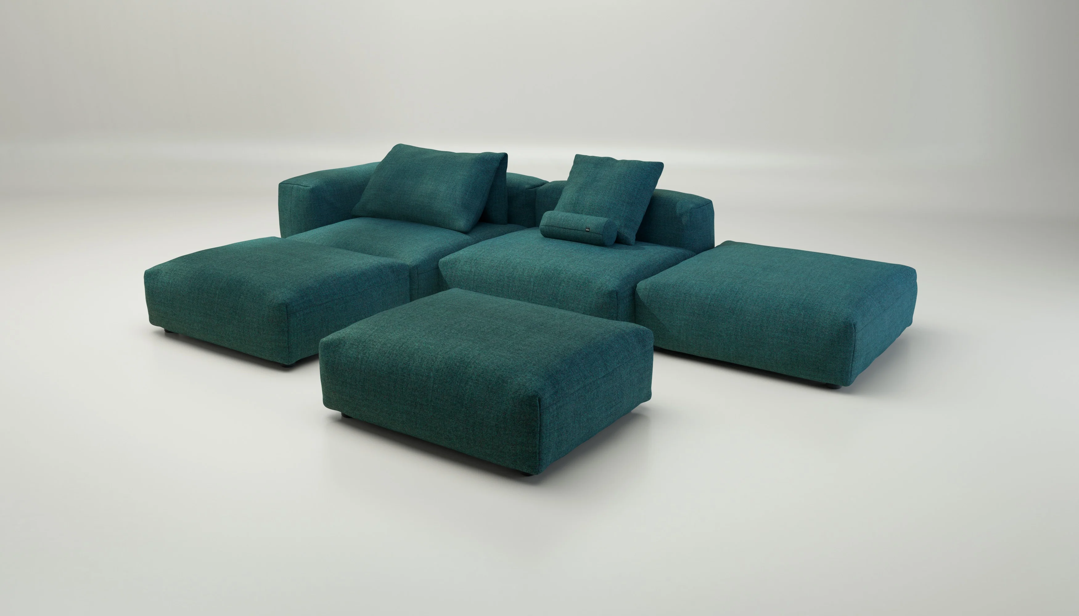 vetsak | Sofa Set 09 - The Island - Pique - Cedar | Modular Sofa | 7 Seater | Sofa Island - Image 4