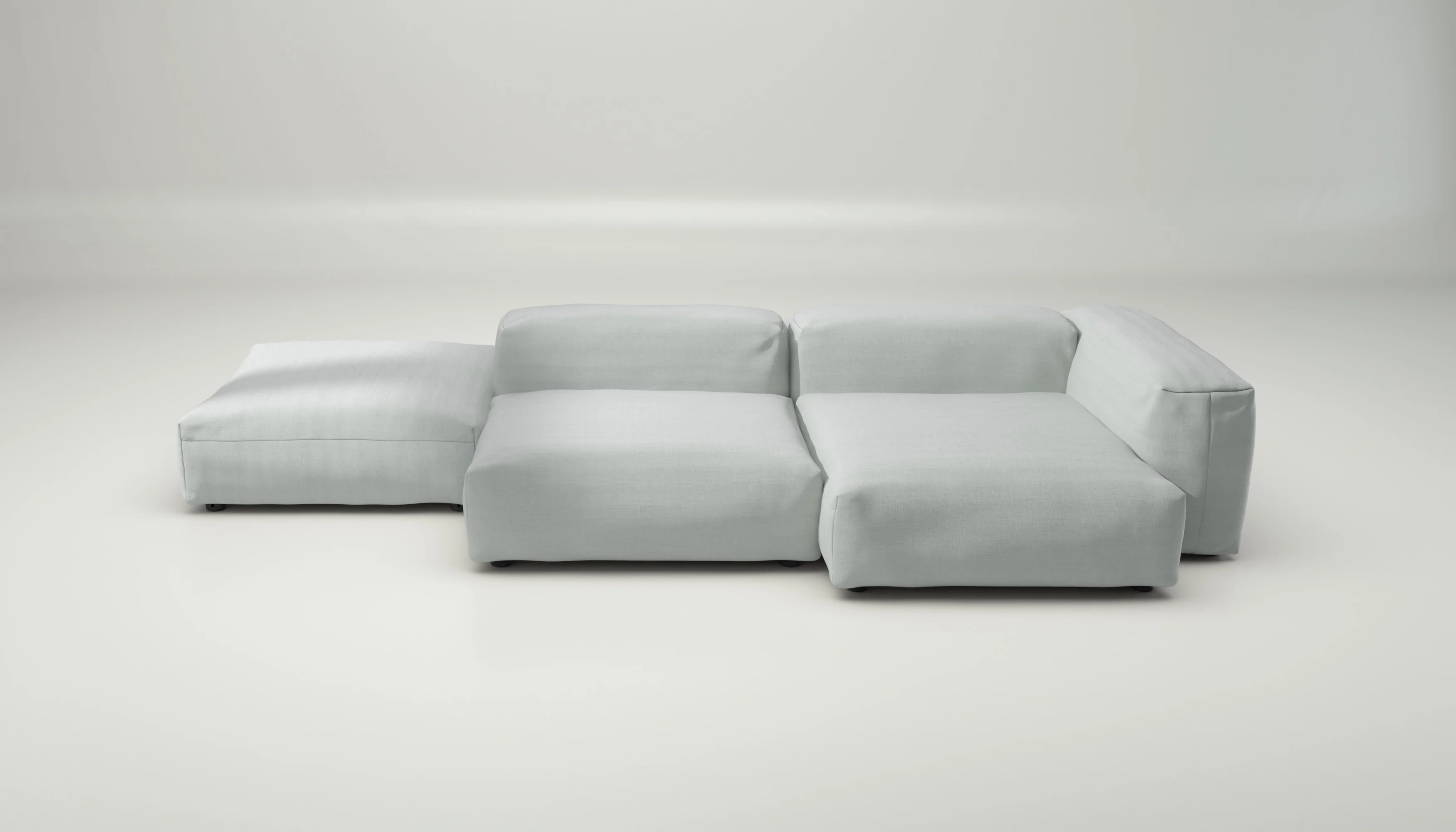vetsak | Sofa Set 09 - The Island - Pique - Light Grey | Modular Sofa | 7 Seater | Sofa Island - Image 2