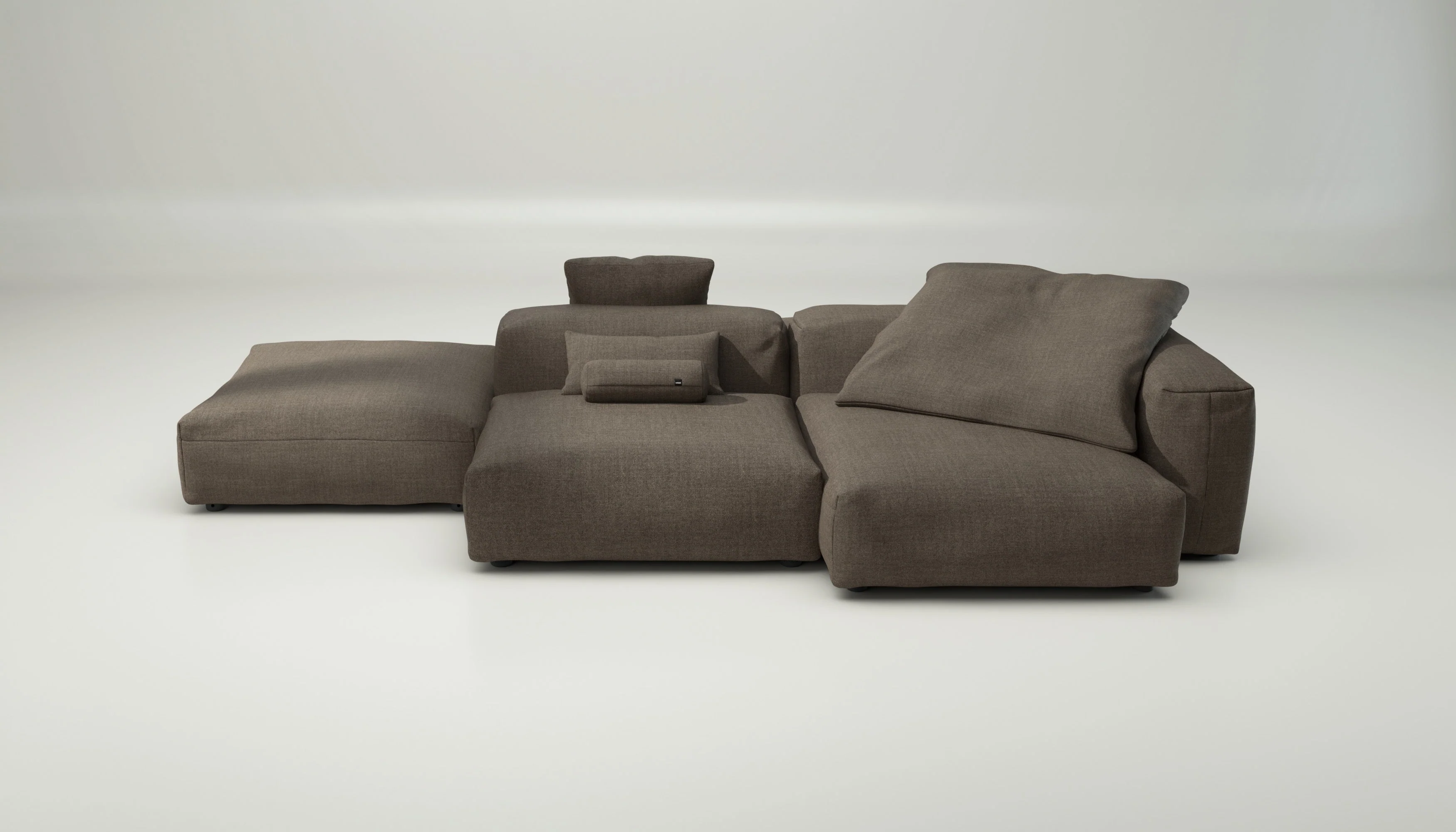 vetsak | Sofa Set 09 - The Island - Pique - Taupe | Modular Sofa | 7 Seater | Sofa Island