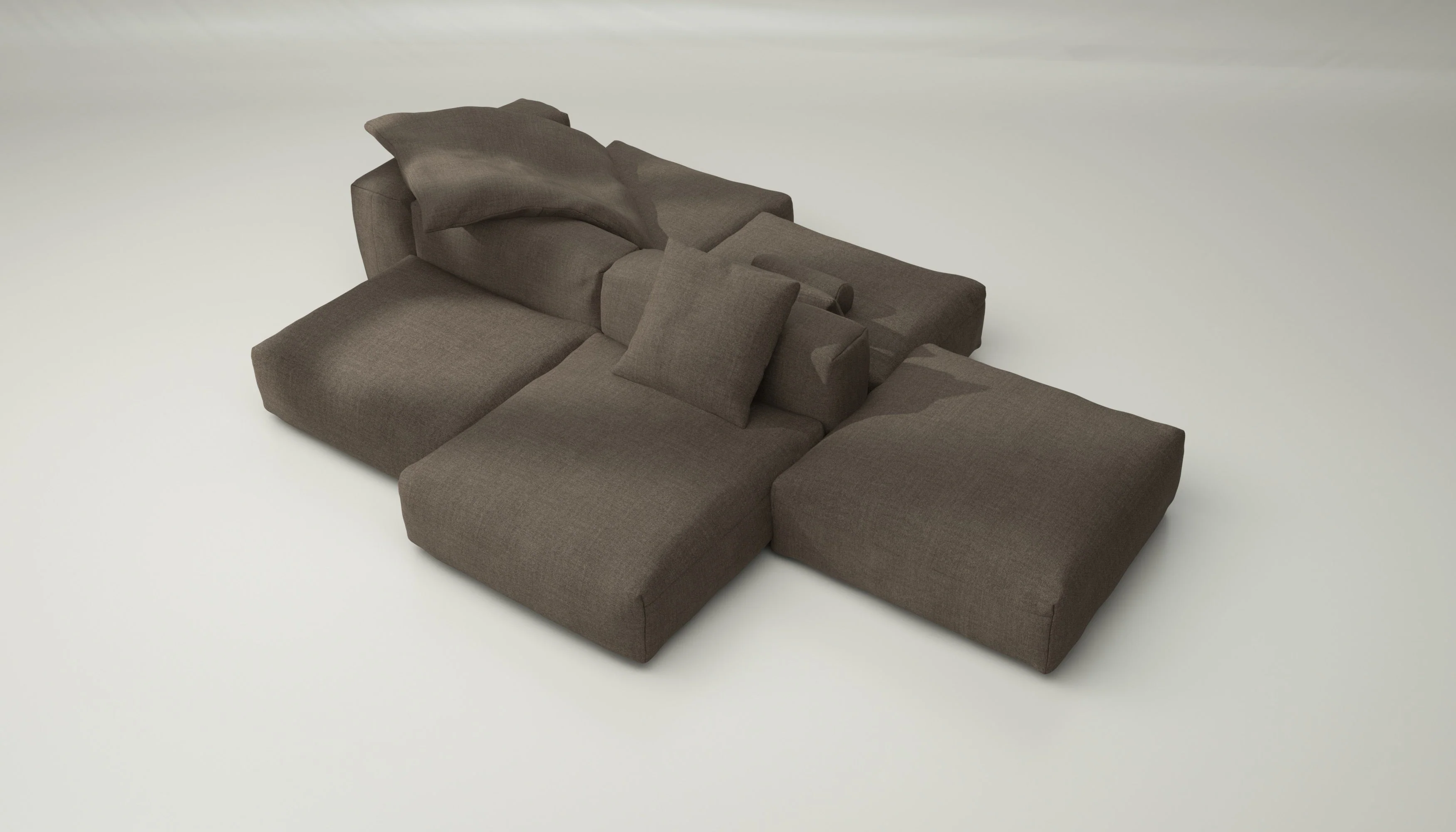 vetsak | Sofa Set 09 - The Island - Pique - Taupe | Modular Sofa | 7 Seater | Sofa Island - Image 3