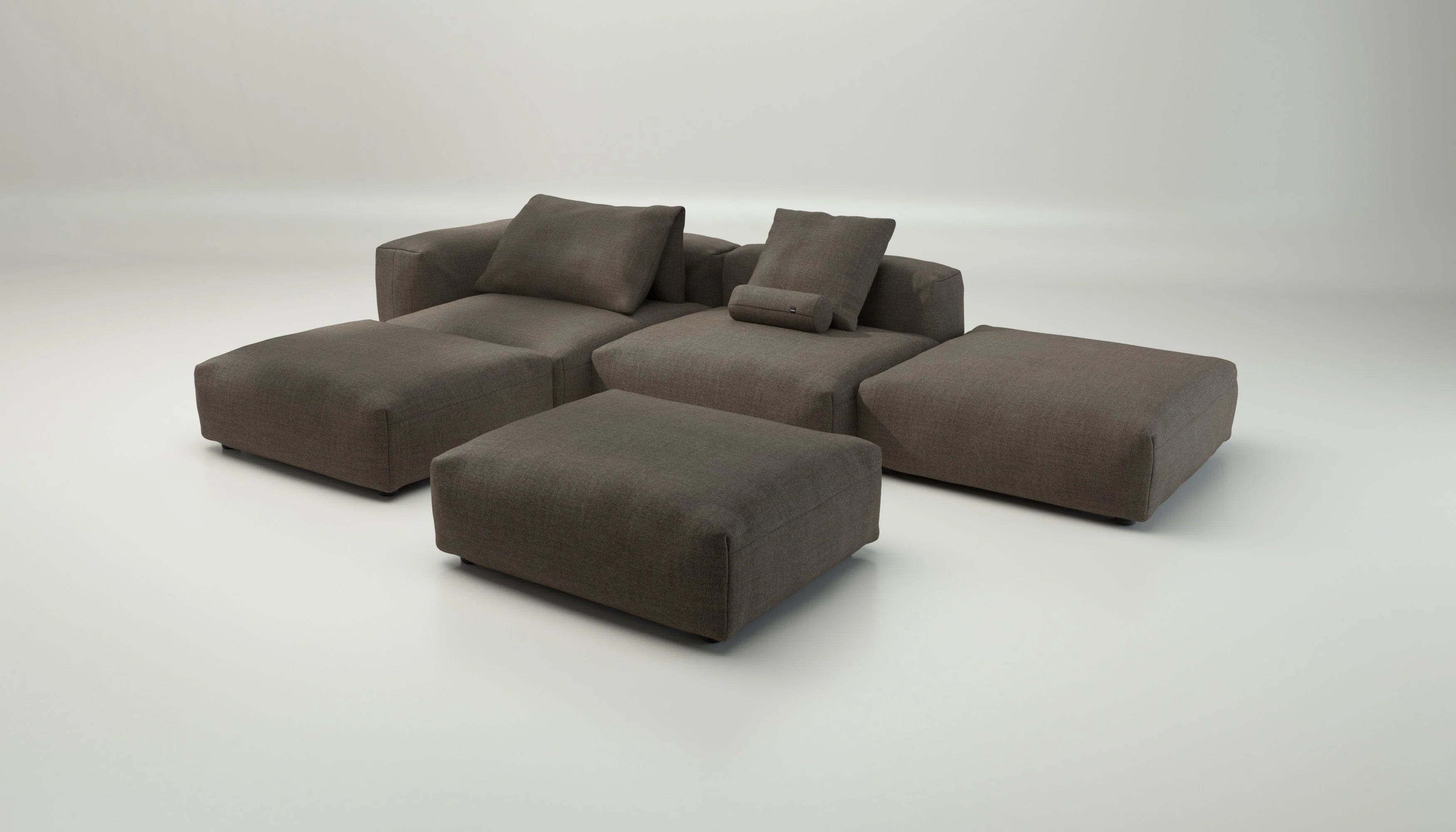 vetsak | Sofa Set 09 - The Island - Pique - Taupe | Modular Sofa | 7 Seater | Sofa Island - Image 4