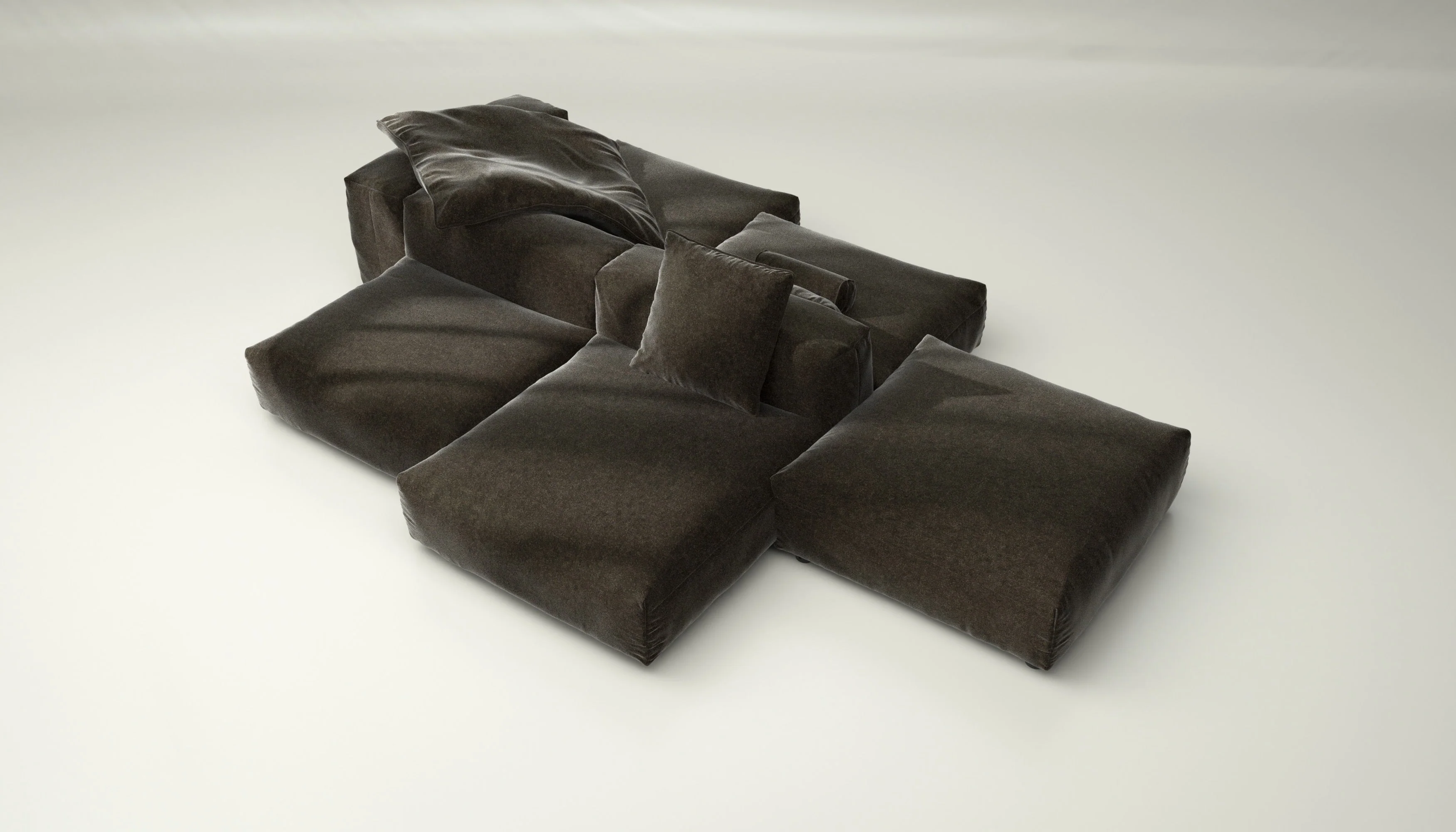 vetsak | Sofa Set 09 - The Island - Suave - Anthracite | Modular Sofa | 7 Seater | Sofa Island - Image 3