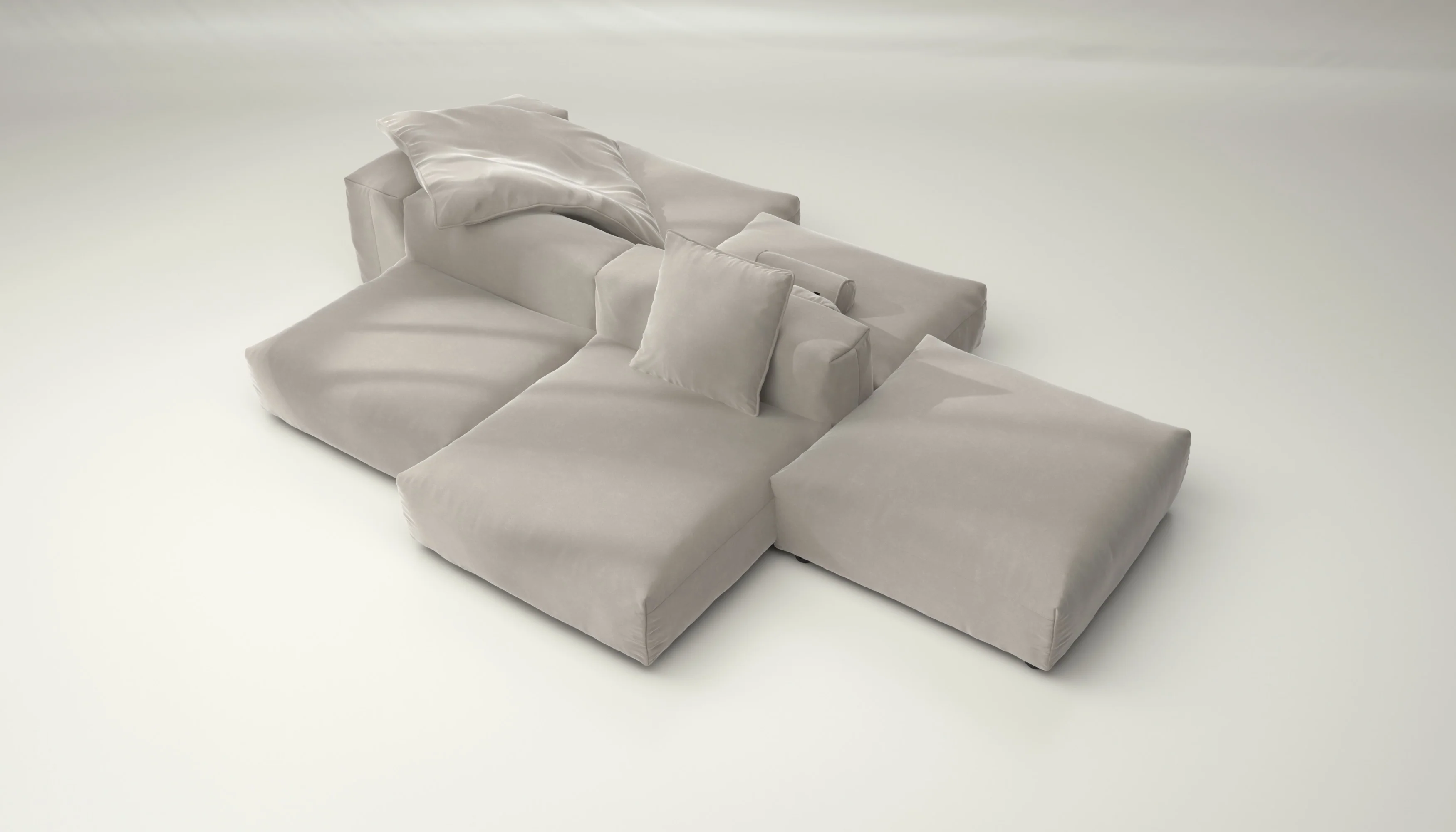 vetsak | Sofa Set 09 - The Island - Suave - Clay | Modulaire Sofa | 7 Zits | Sofa Island - Image 3