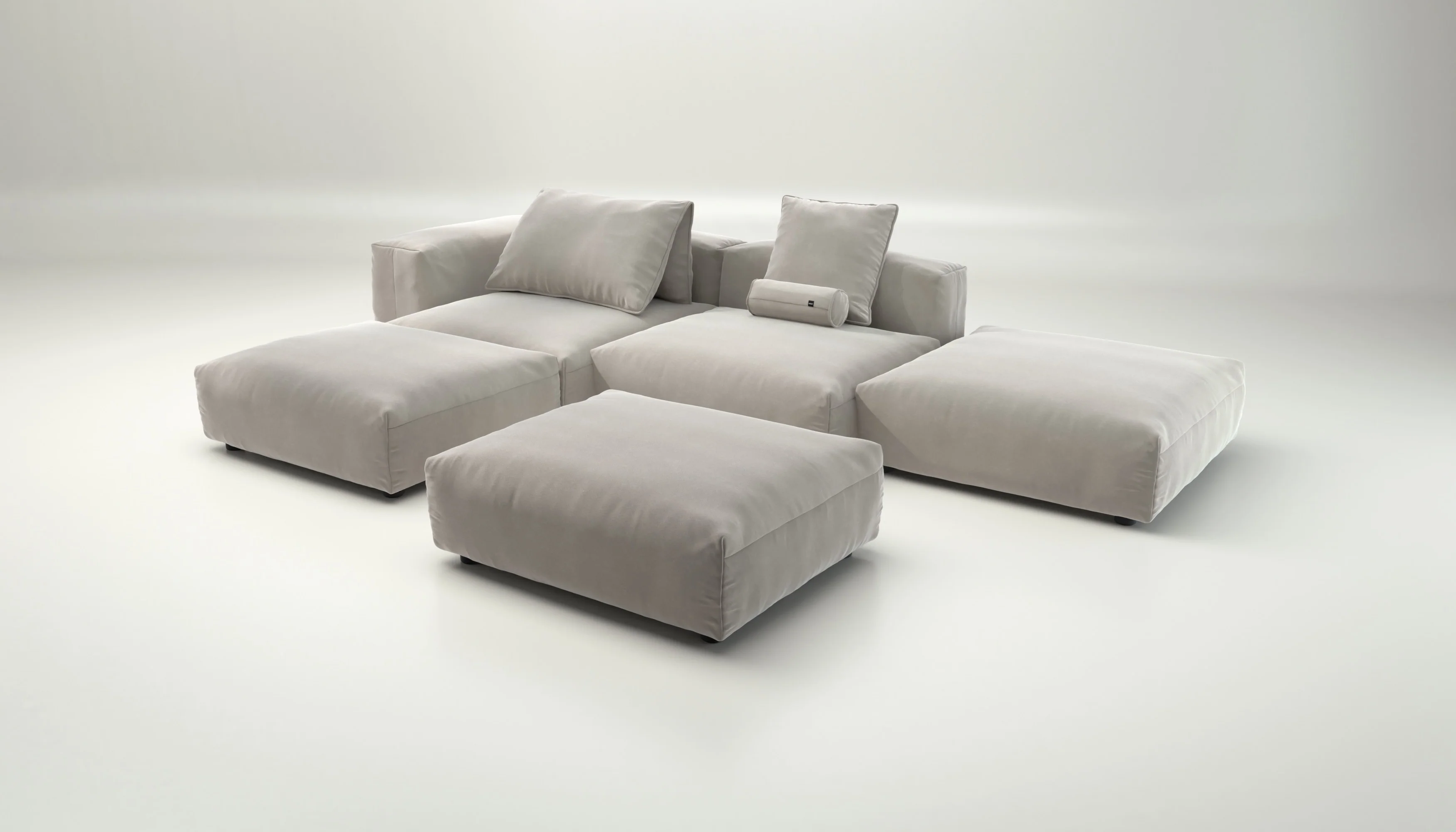 vetsak | Sofa Set 09 - The Island - Suave - Clay | Modulaire Sofa | 7 Zits | Sofa Island - Image 4