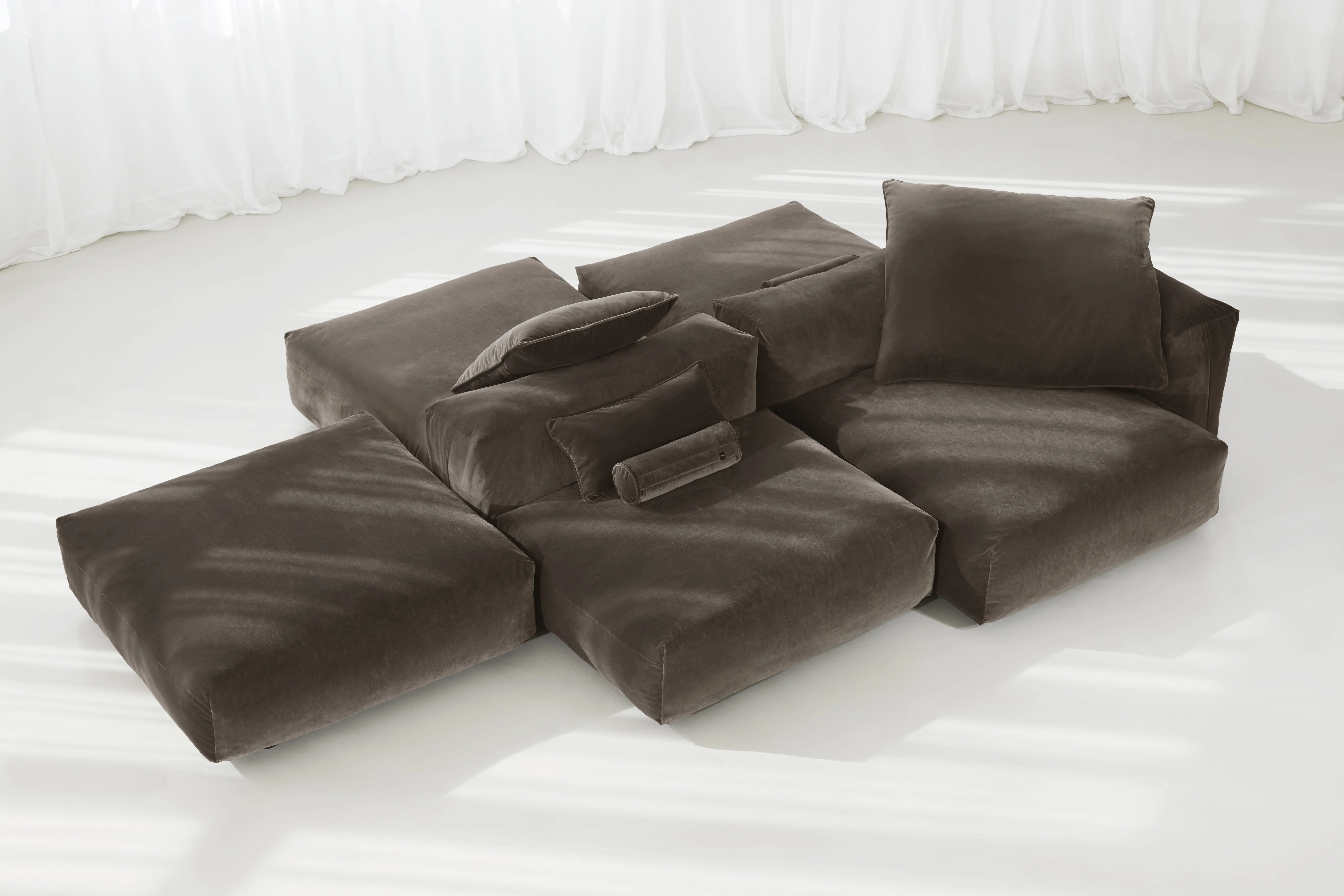 vetsak | Sofa Set 09 - The Island - Suave - Espresso | Modulaire Sofa | 7 Zits | Sofa Island - Image 5
