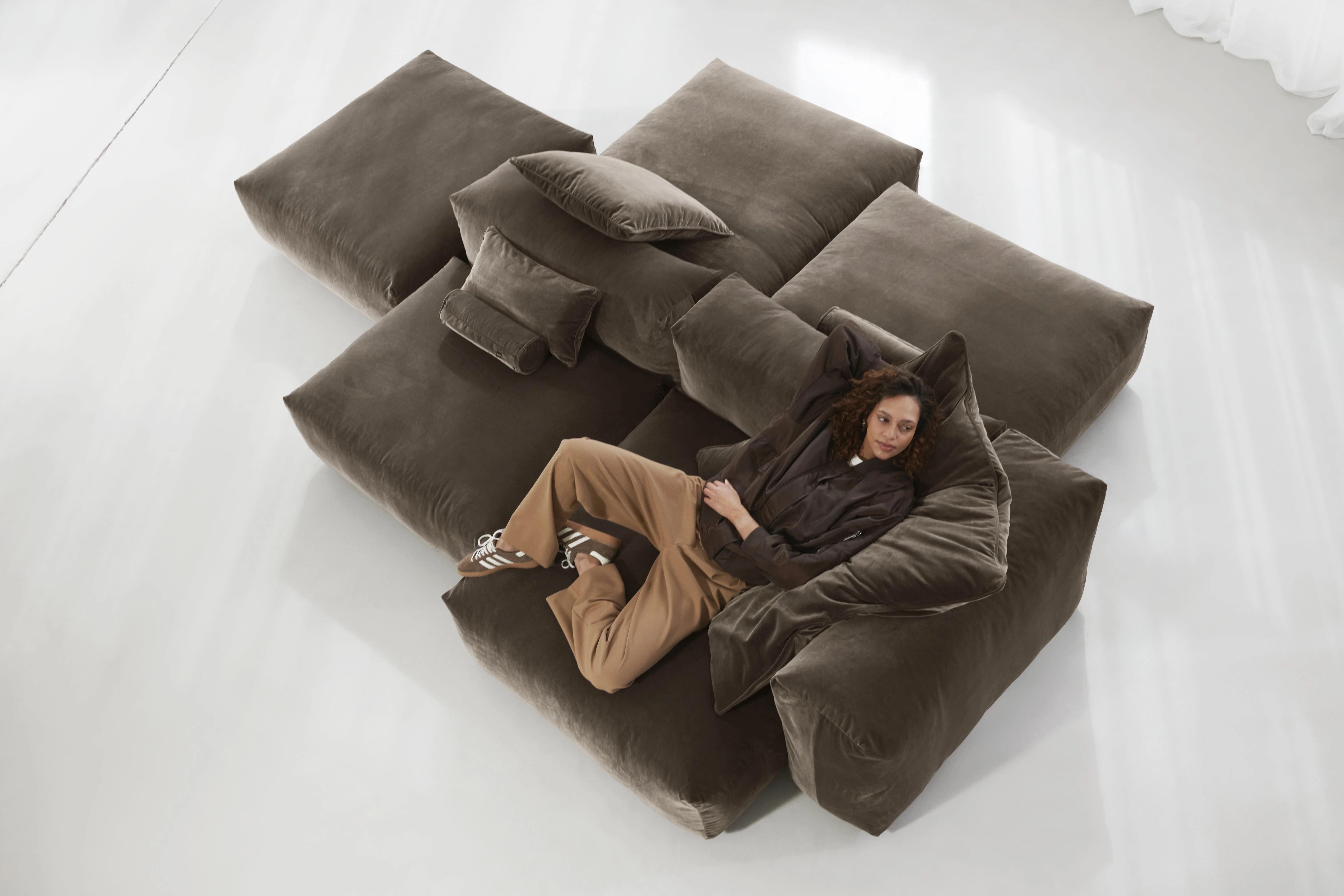vetsak | Sofa Set 09 - The Island - Suave - Espresso | Modulaire Sofa | 7 Zits | Sofa Island - Image 6